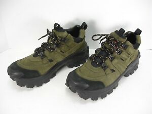 WOODLAND U-TREK G-40777Y12 OLIVE GREEN NUBUCK LEATHER HIKING SHOES MEN'S 43